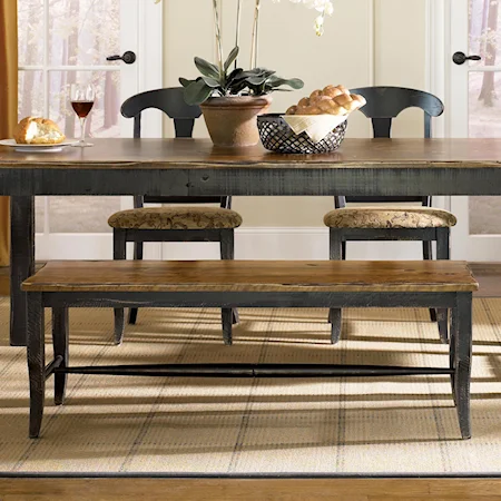 Customizable Dining Bench - Wood Seat